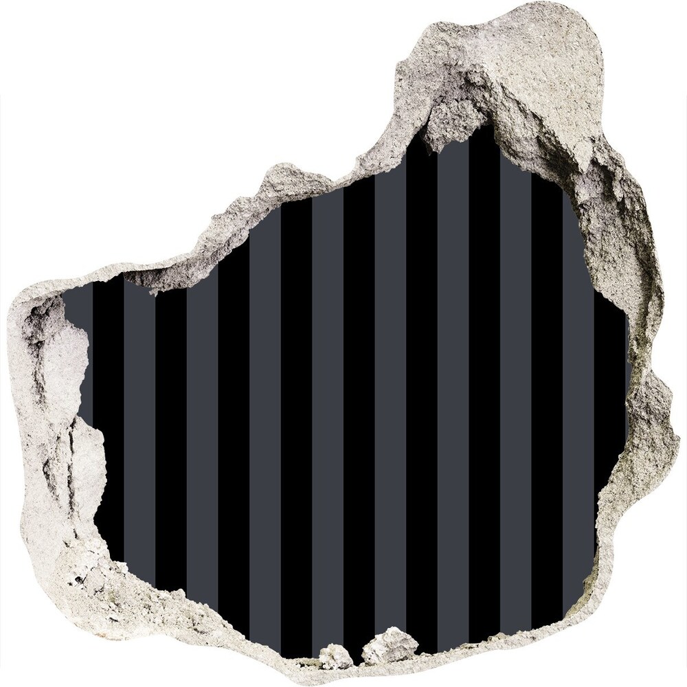 Dziura 3d fototapeta naklejka Czarno-szare paski