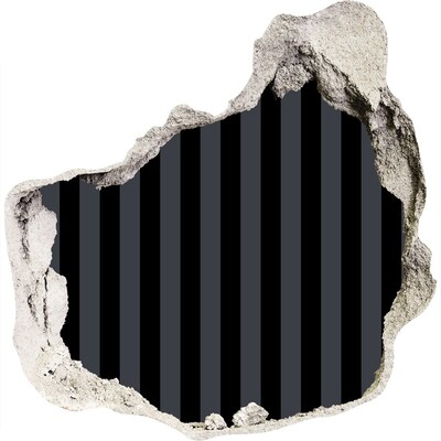 Dziura 3d fototapeta naklejka Czarno-szare paski