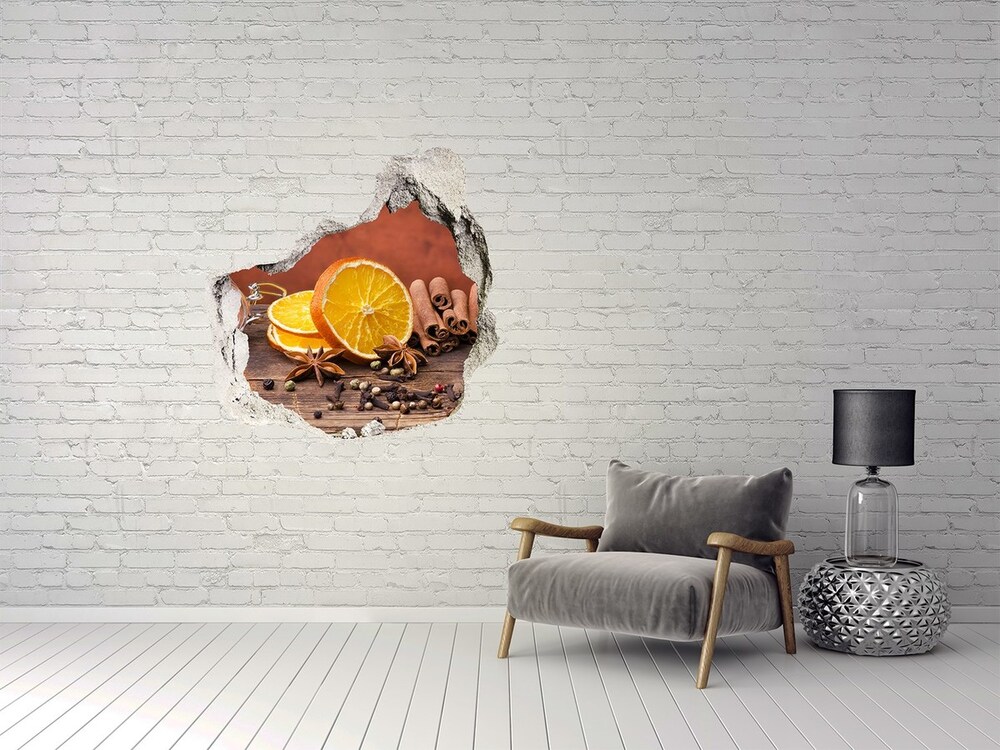 Naklejka 3D dziura na ścianę Mieszanka przypraw