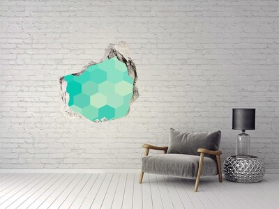 Fotoobraz dziura na ścianę Geometryczne tło