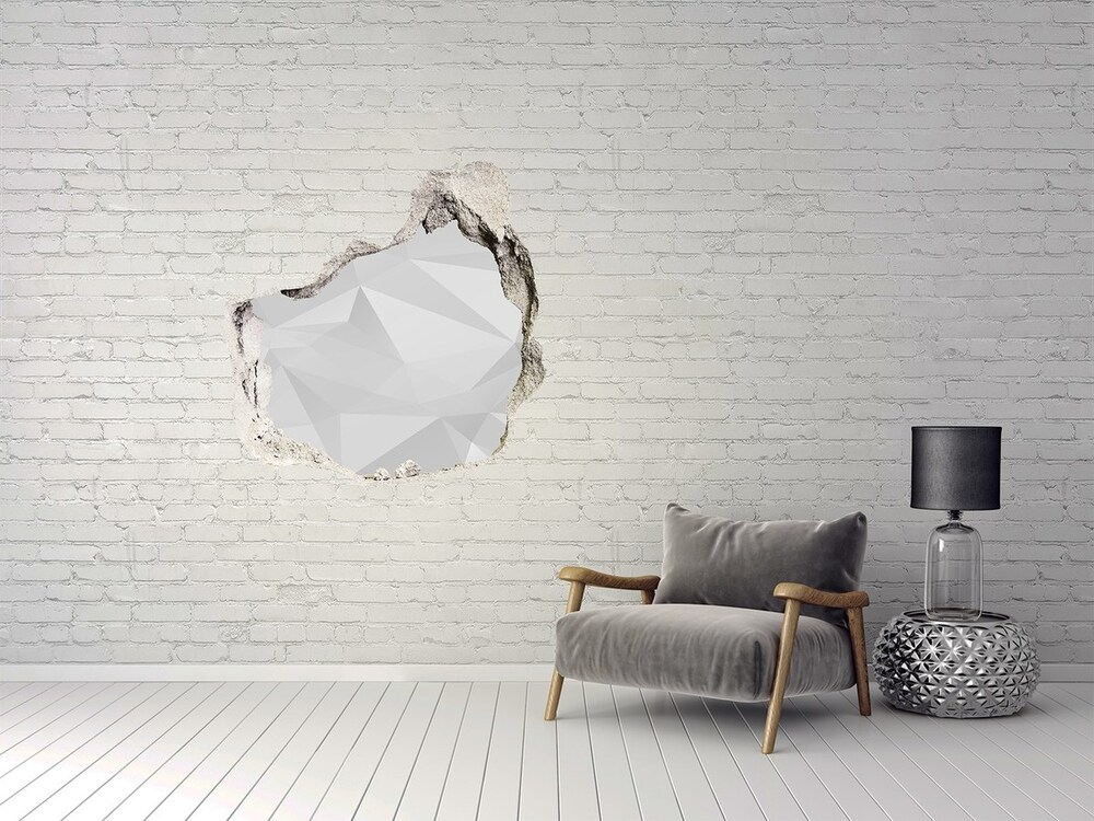 Dziura 3d fototapeta na ścianę Abstrakcja trójkąty