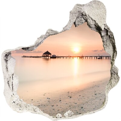 naklejka fototapeta 3D widok Plaża Malediwy