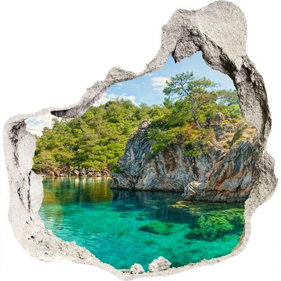 naklejka fototapeta 3D widok Błękitna laguna