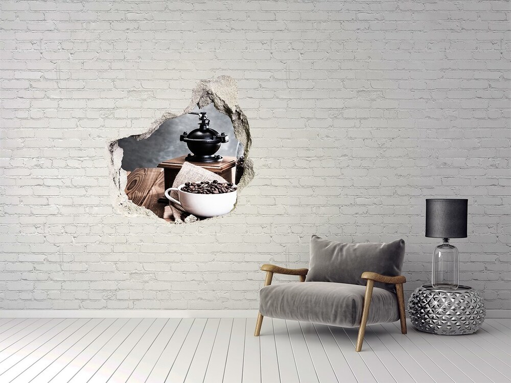 Dziura 3d foto tapeta naklejka Motyle i kwiaty