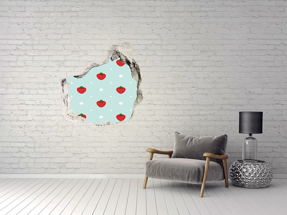 Dziura 3d fototapeta naklejka Wiewiórka