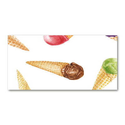 Foto obraz na ścianę szkło akrylowe Lody