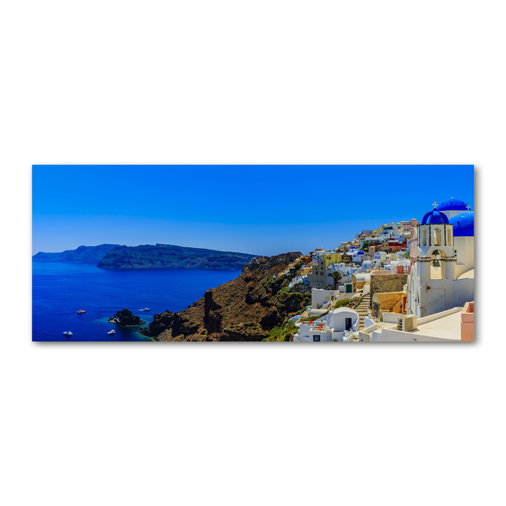 Foto obraz szkło akryl Santoryn Grecja