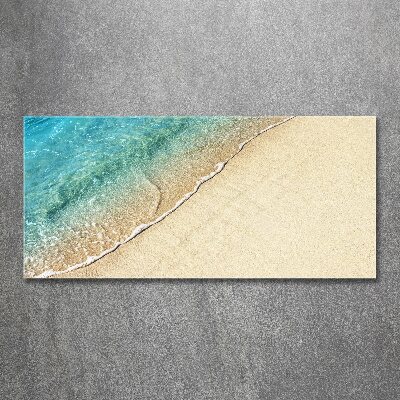 Foto obraz szkło akryl Fala na plaży