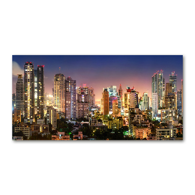 Foto obraz szkło akryl Bangkok nocą