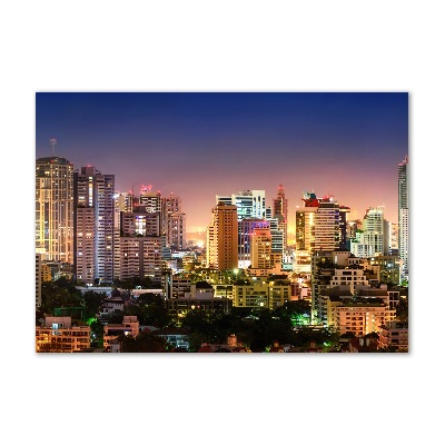Foto obraz szkło akryl Bangkok nocą