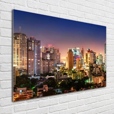 Foto obraz szkło akryl Bangkok nocą