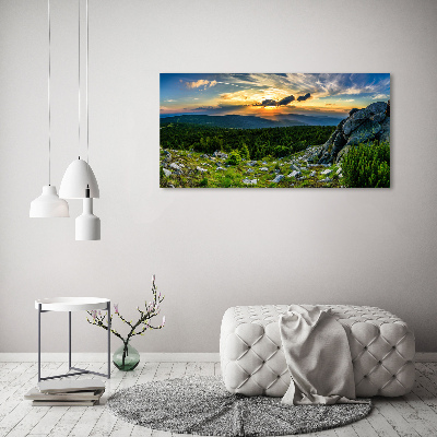 Foto obraz szkło akryl Górska panorama