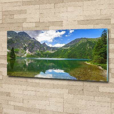 Foto obraz szkło akryl Morskie oko Tatry