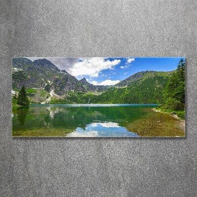Foto obraz szkło akryl Morskie oko Tatry