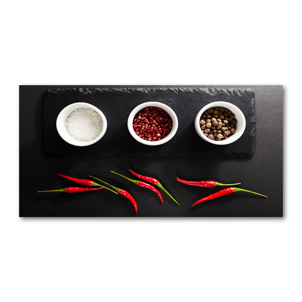 Obraz zdjęcie akryl Przyprawy i chilli