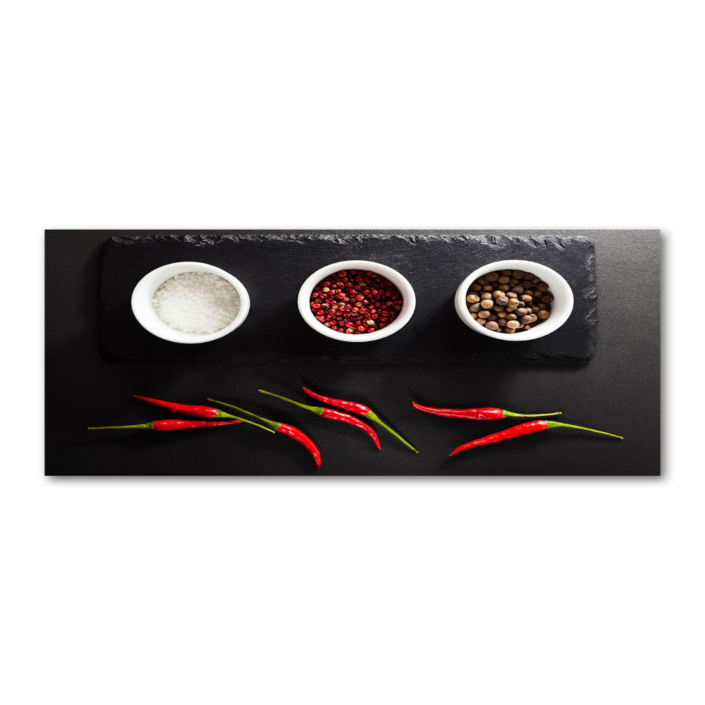 Obraz zdjęcie akryl Przyprawy i chilli