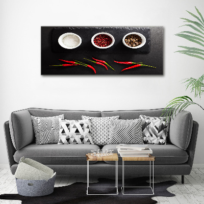Obraz zdjęcie akryl Przyprawy i chilli