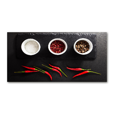 Obraz zdjęcie akryl Przyprawy i chilli