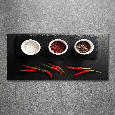Obraz zdjęcie akryl Przyprawy i chilli