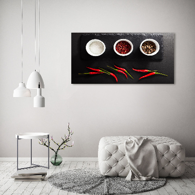 Obraz zdjęcie akryl Przyprawy i chilli