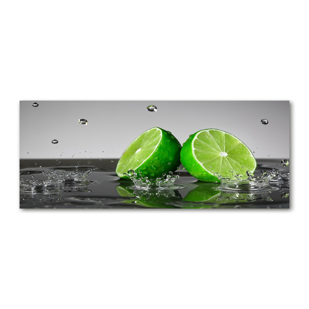 Obraz zdjęcie szkło akryl Limonka w wodzie