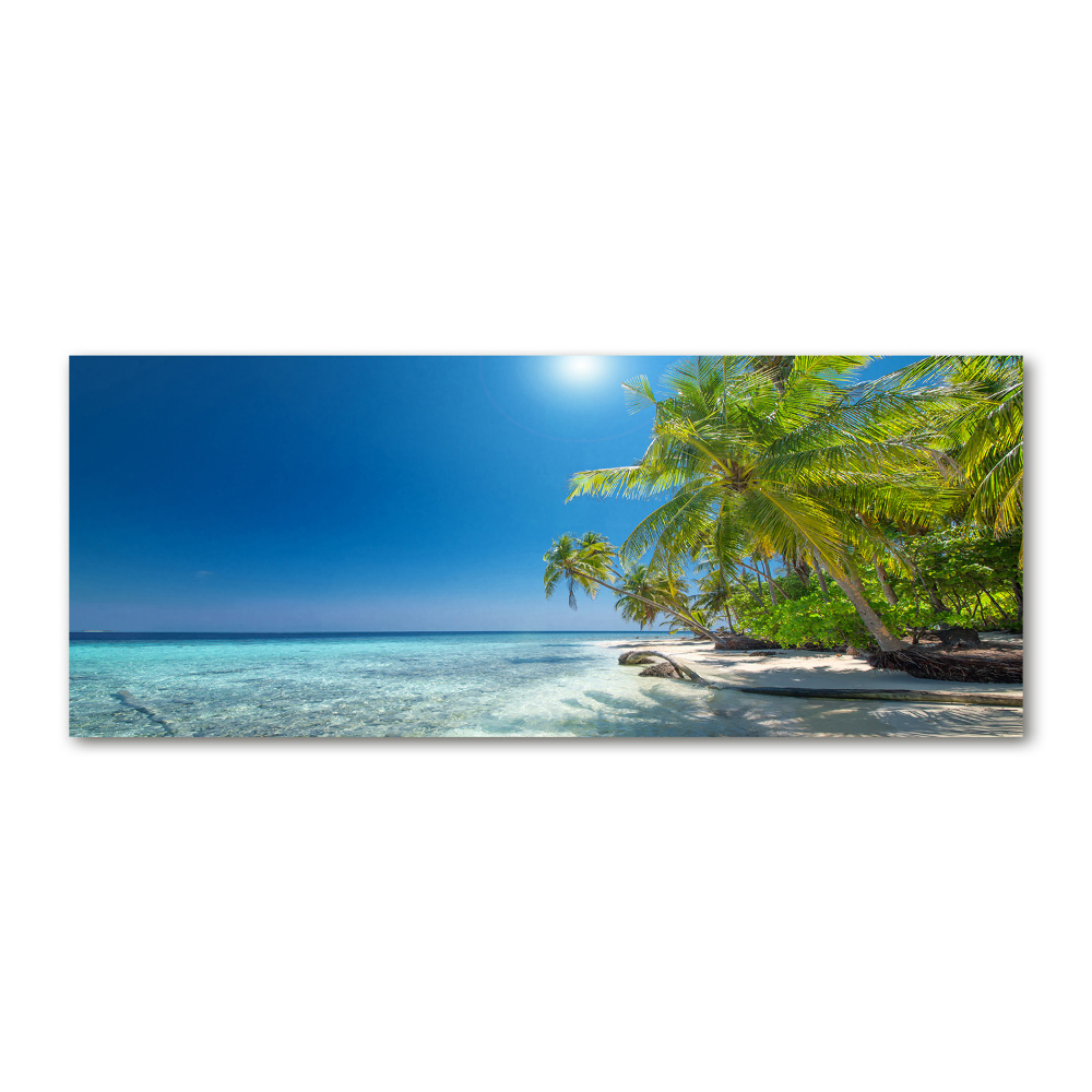 Foto obraz szkło akryl Malediwy plaża