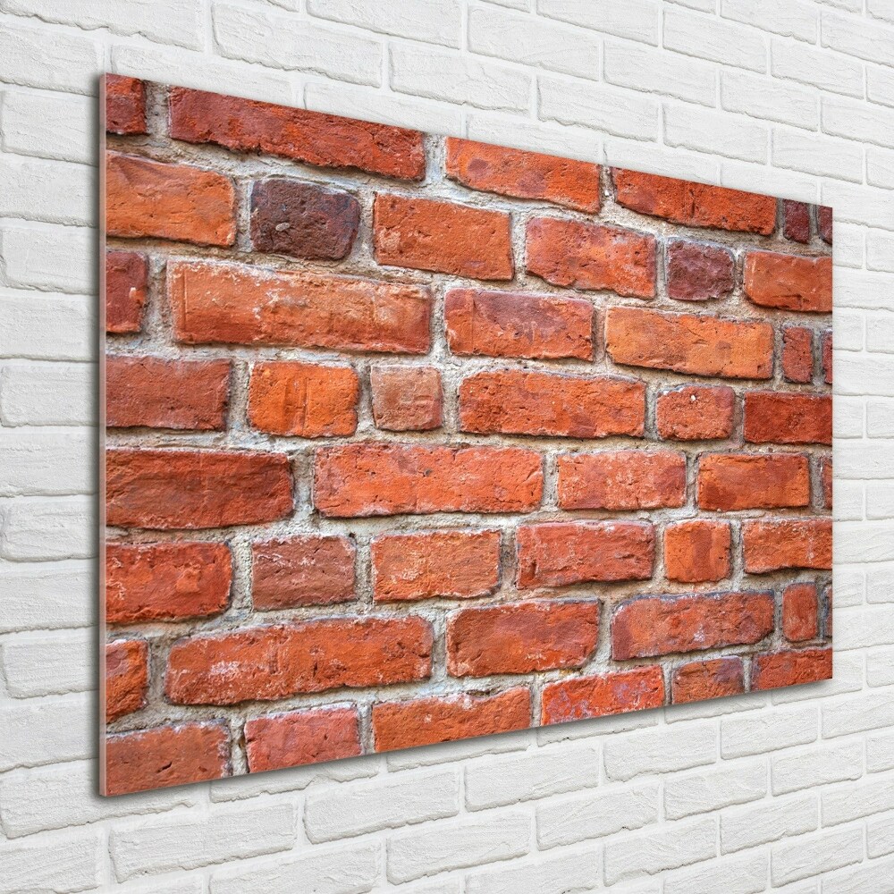 Foto obraz szkło akryl Ceglana ściana