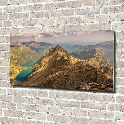 Foto obraz szkło akryl Morskie oko Tatry