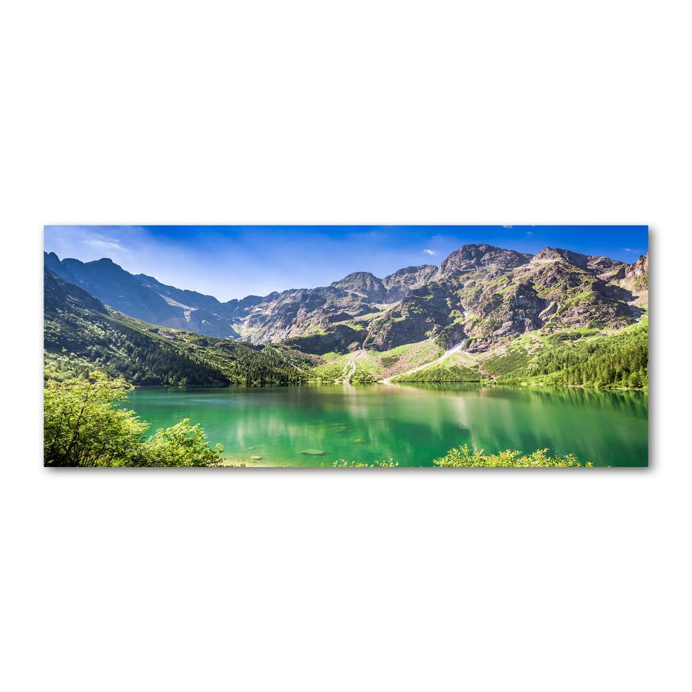 Foto obraz szkło akryl Morskie oko Tatry