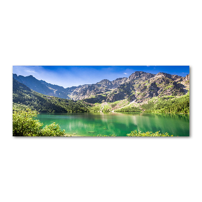 Foto obraz szkło akryl Morskie oko Tatry