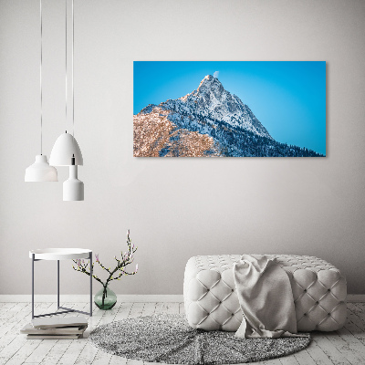 Foto obraz szkło akryl Giewont Tatry