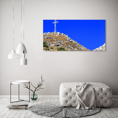 Foto obraz szkło akryl Giewont Tatry