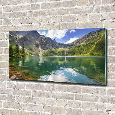 Foto obraz szkło akryl Morskie oko Tatry