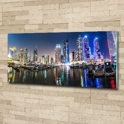 Foto obraz na ścianę akryl Dubaj nocą
