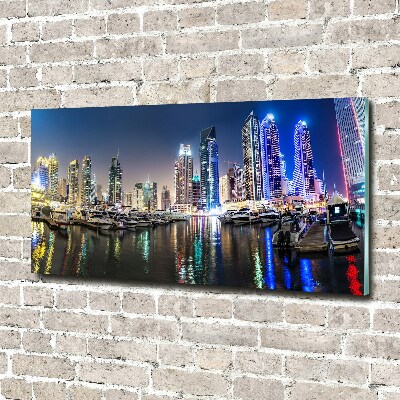 Foto obraz na ścianę akryl Dubaj nocą