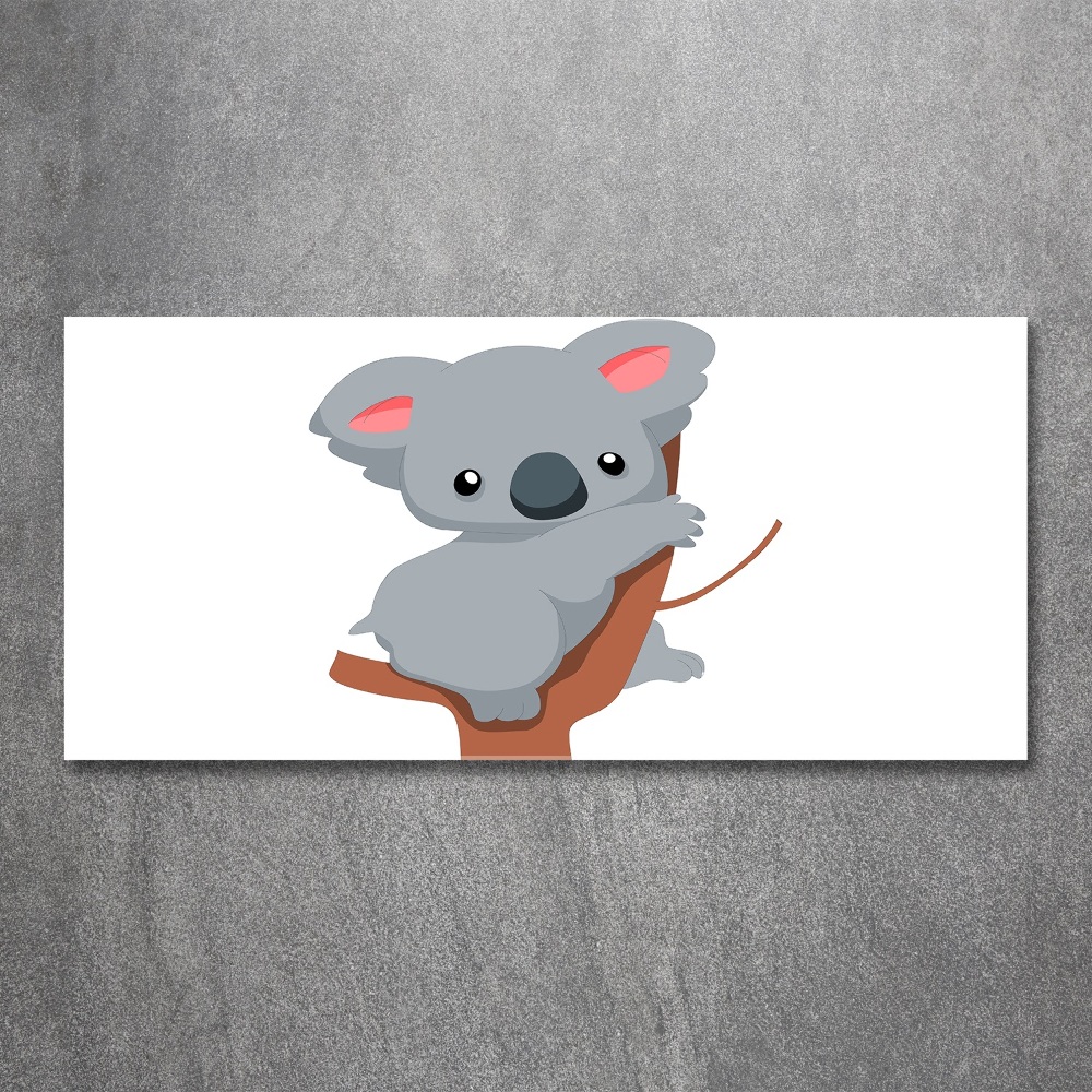 Obraz zdjęcie szkło akryl Koala na drzewie