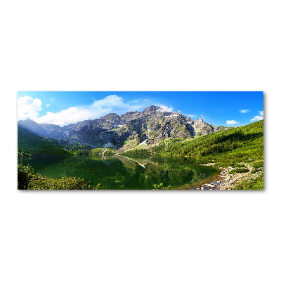 Foto obraz szkło akryl Morskie oko Tatry