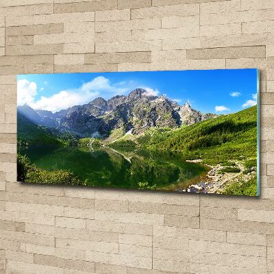 Foto obraz szkło akryl Morskie oko Tatry