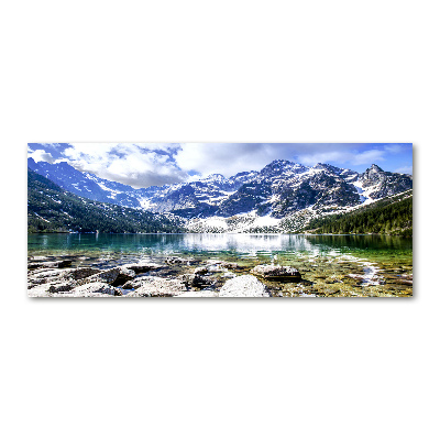 Foto obraz szkło akryl Morskie oko Tatry