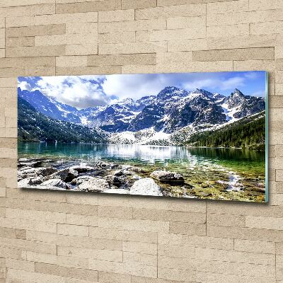 Foto obraz szkło akryl Morskie oko Tatry