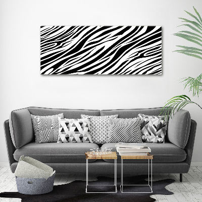 Obraz zdjęcie na ścianę akryl Zebra tło