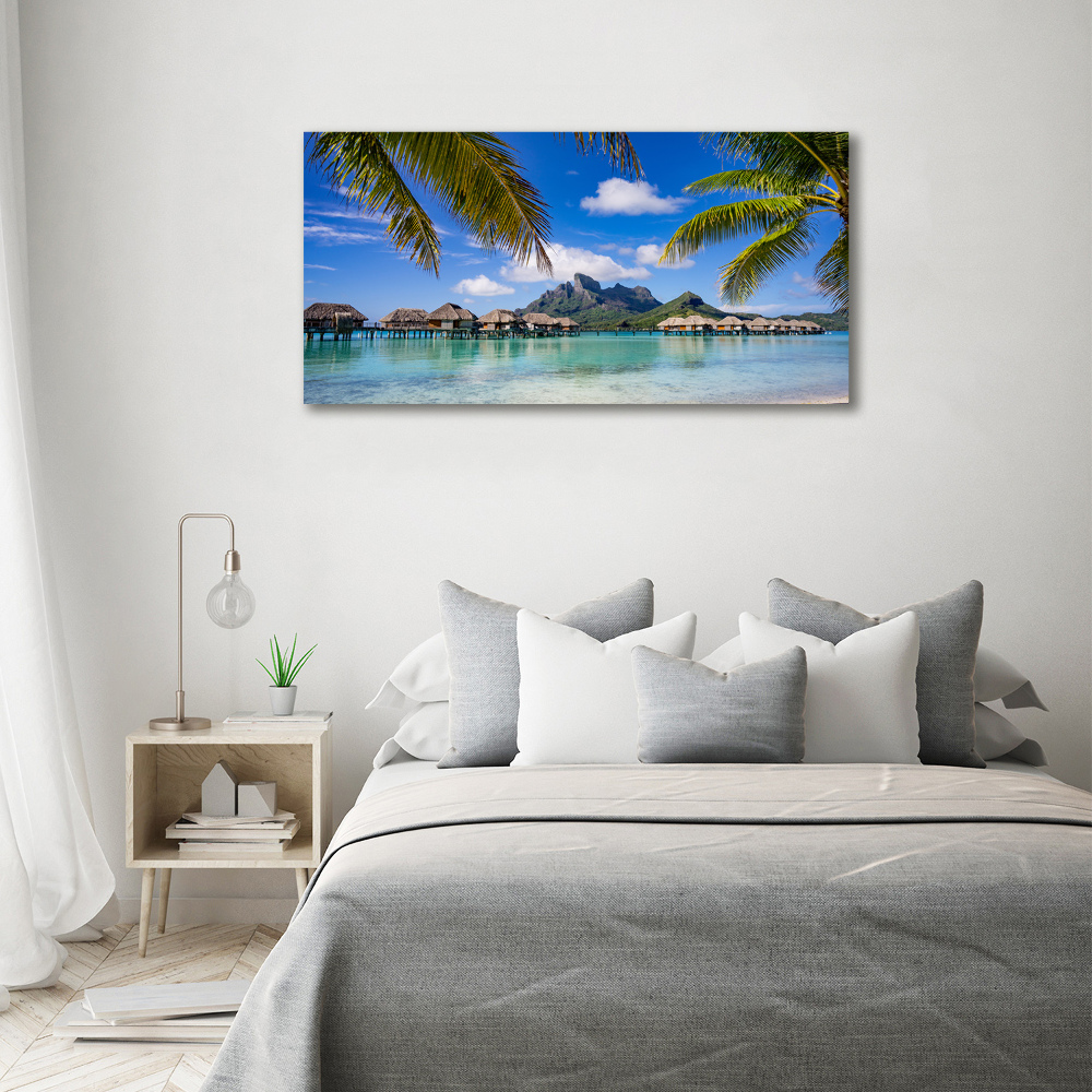 Foto obraz akryl Palmy na Bora Bora