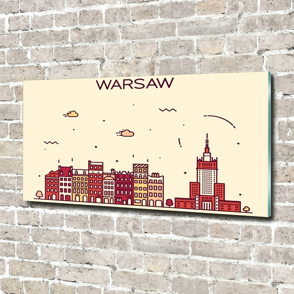 Foto obraz szkło akryl Warszawa Polska