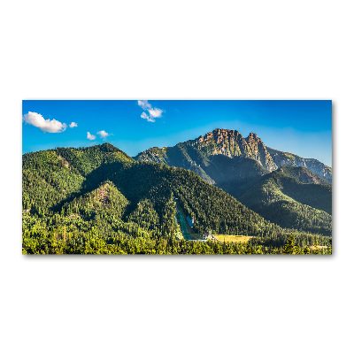 Foto obraz szkło akryl Panorama Tatr