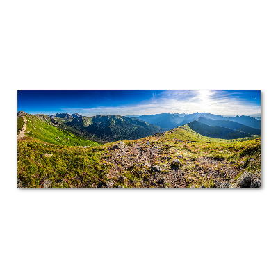 Foto obraz szkło akryl Panorama górska