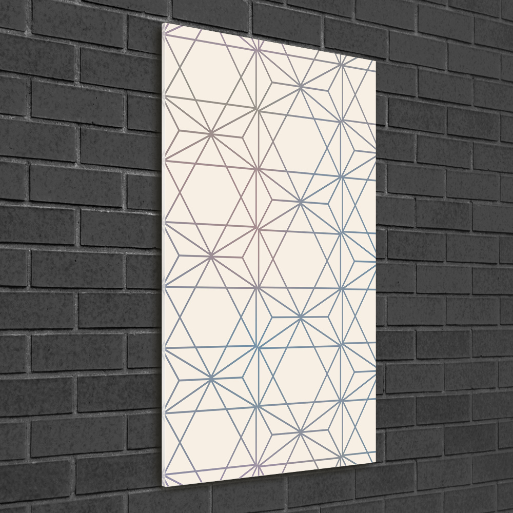 Foto obraz szkło akryl pionowy Geometryczne tło