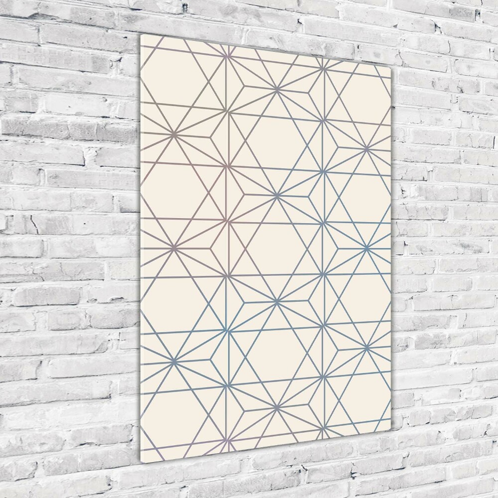 Foto obraz szkło akryl pionowy Geometryczne tło