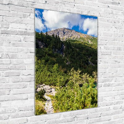 Foto obraz szkło akryl pionowy Morskie oko Tatry