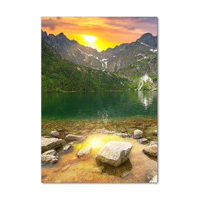 Obraz zdjęcie szkło akryl pionowy Morskie oko Tatry