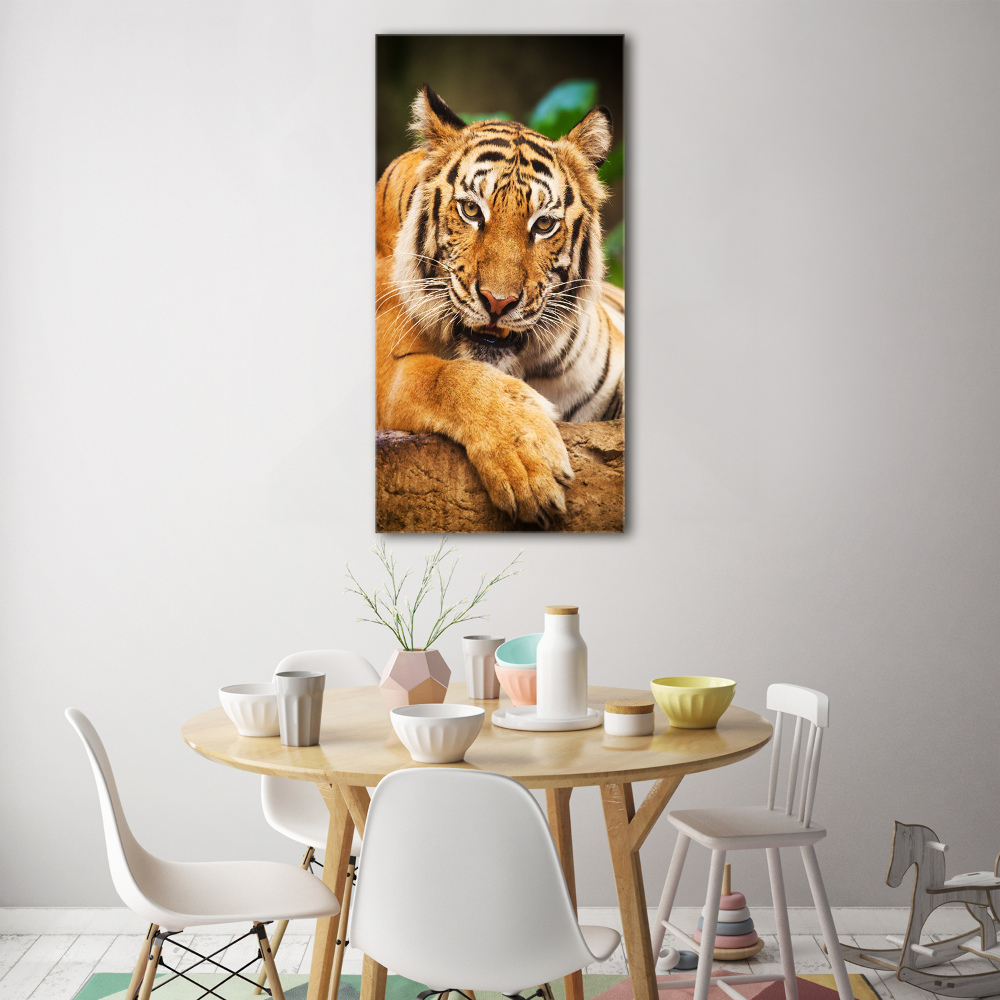 Foto obraz szkło akryl pionowy Tygrys bengalski